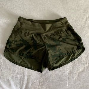 Lululemon Speed Shorts Camo